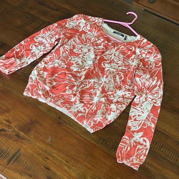 Daisy Fuentes Papaya Floral Button Down Cardigan - Picture 1 of 4